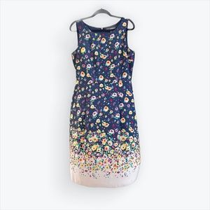 KARL LAGERFELD PARIS Sleeveless Floral Dress Size 10